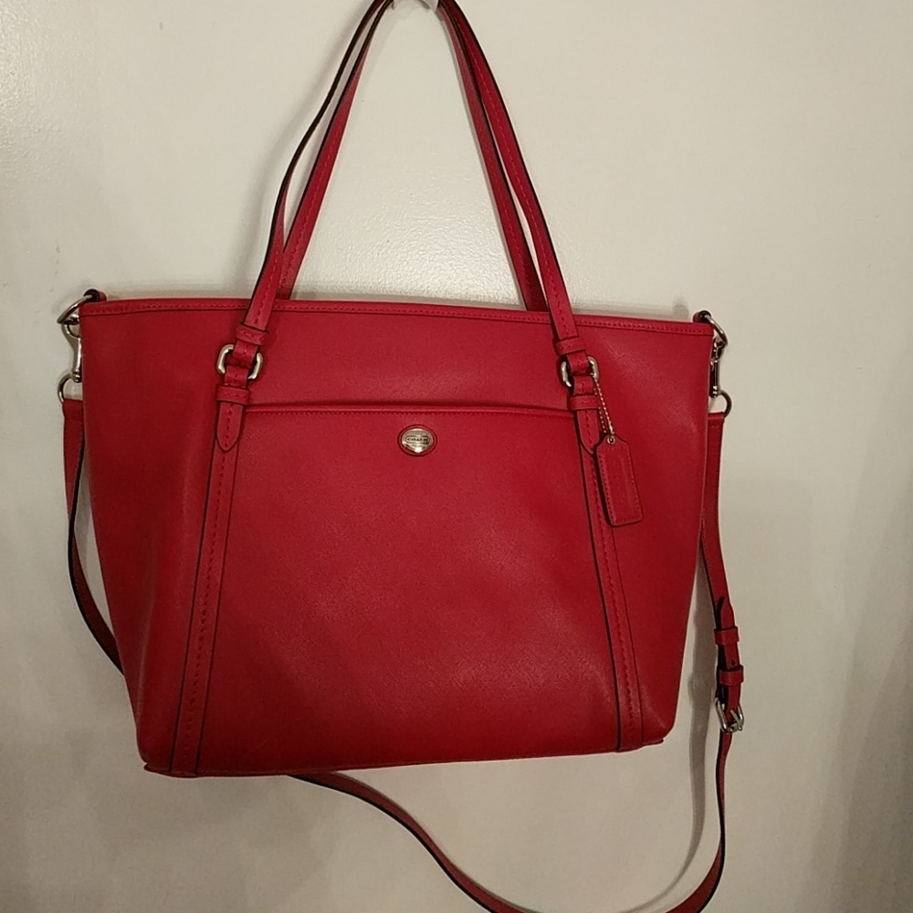 Coach Hot Pink Vintage Leather Tote Bag